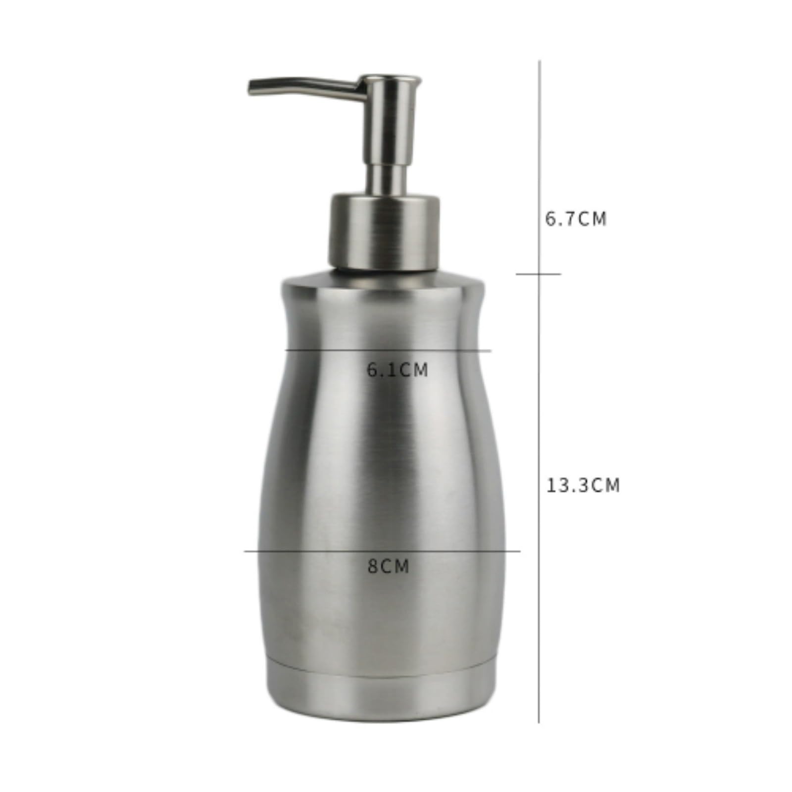 Dispensador Jabon Baño Ducha Dispensador De Loción Recargable con Bomba Acero Inoxidable Dosificador Champu