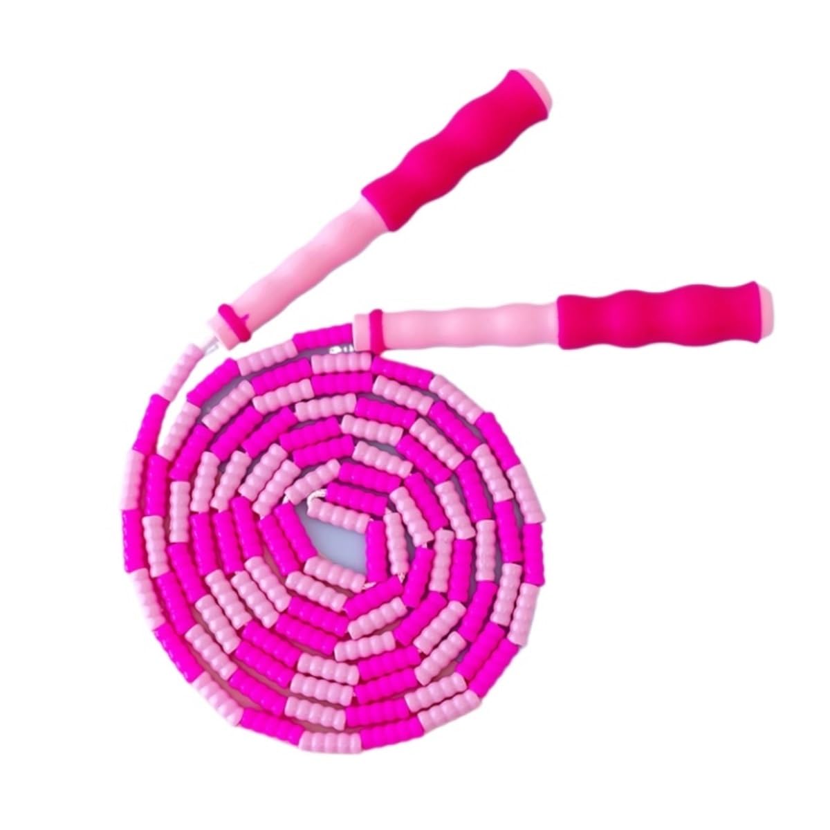 corde per saltare per adulti, Attrezzatura for esercizi fitness Corda for saltare regolabile con perline in plastica sportiva Fitness(Purple)
