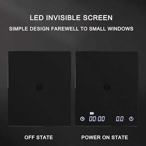 Miniatura 6 de TIMEMORE Báscula de gramo de café, goteo manual, balanza de café expreso, báscula de café digital con temporizador, 70.55 oz (blanco)