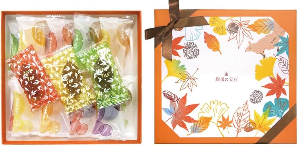 Amazon.co.jp: 彩果の宝石 さいか グミ フルーツゼリー18種類18個 紅茶