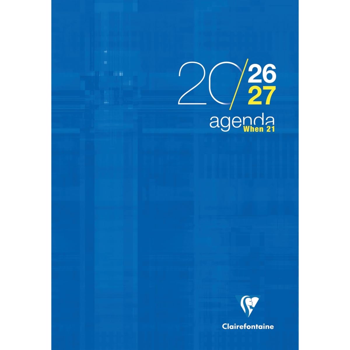 Clairefontaine Agenda When 21 2026-2027 21x29,7 cm 1 Semaine Sur 2 Pages Bleu