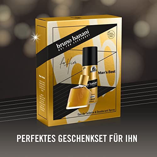 bruno banani Geschenkpackung Mans Best Eau de Toilette 30ml + Deo Body Spray 50ml – Ansicht 5