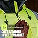 Pioneer Hi Vis Safety Bomber for Men - Waterproof, Reflective, ANSI Class 3, Winter Rain Jacket with Detachable Hood
