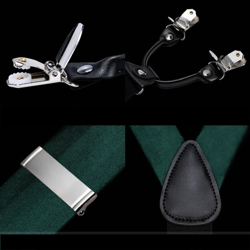 Tirantes de seda para hombre con 6 clips clásicos miniatura 5