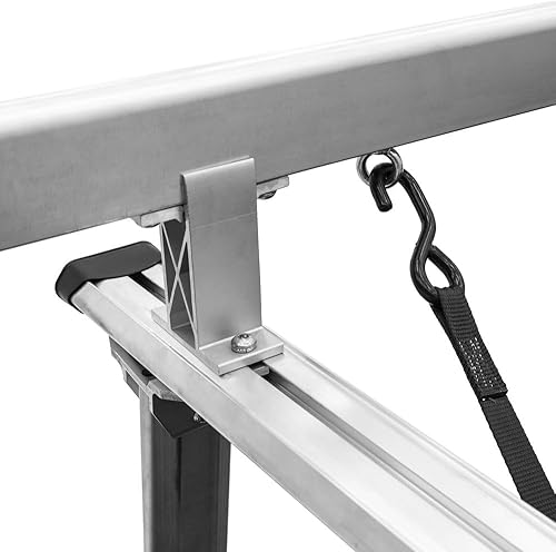 Miniatura 6 de UPUT-Rack-Alum-V2 Estante universal de aluminio sobre cabina para camión, tapa de 800 libras