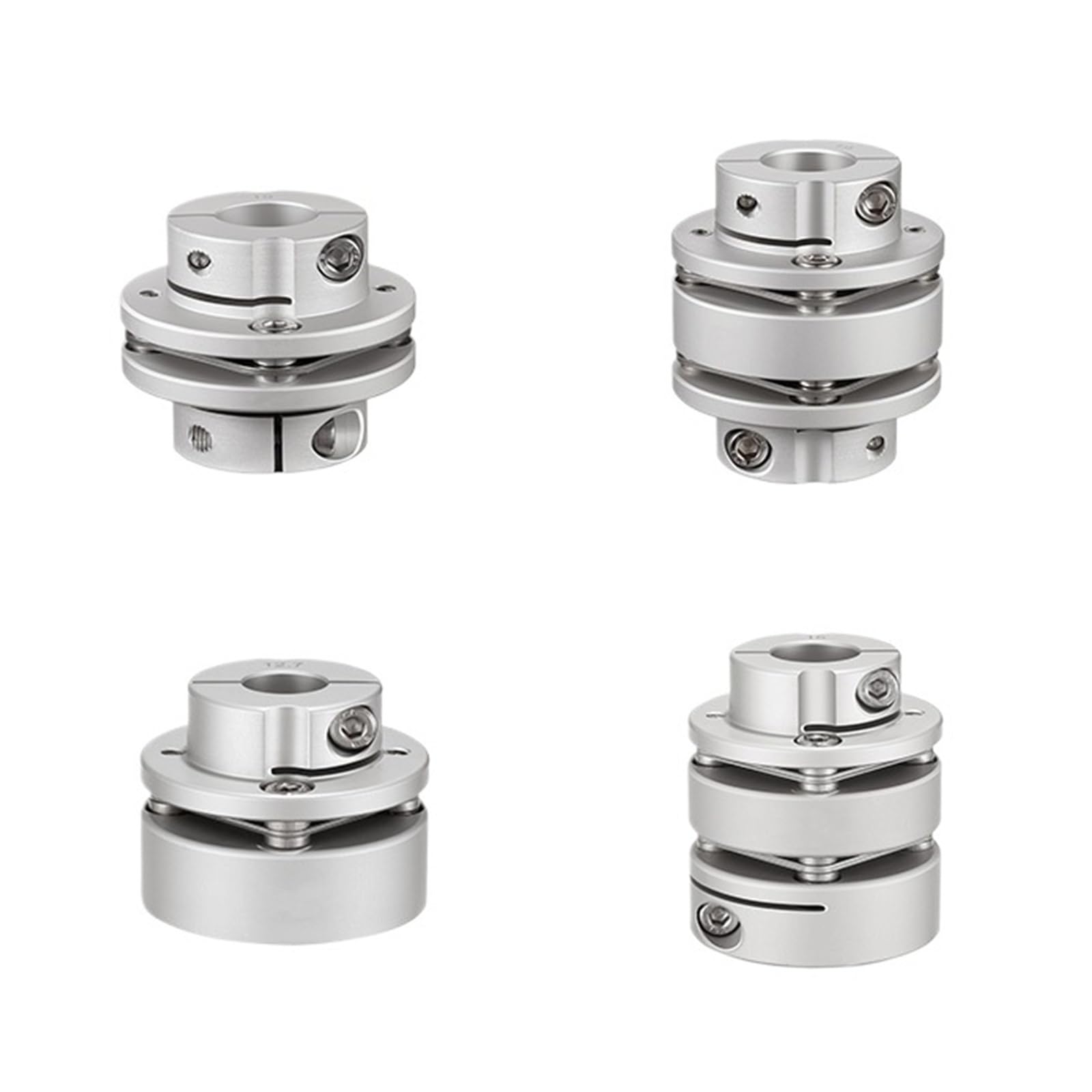 Accouplement à diaphragme simple et Double bride en alliage d'aluminium D56 L45mm, 1 pièce(12.7x12.7)
