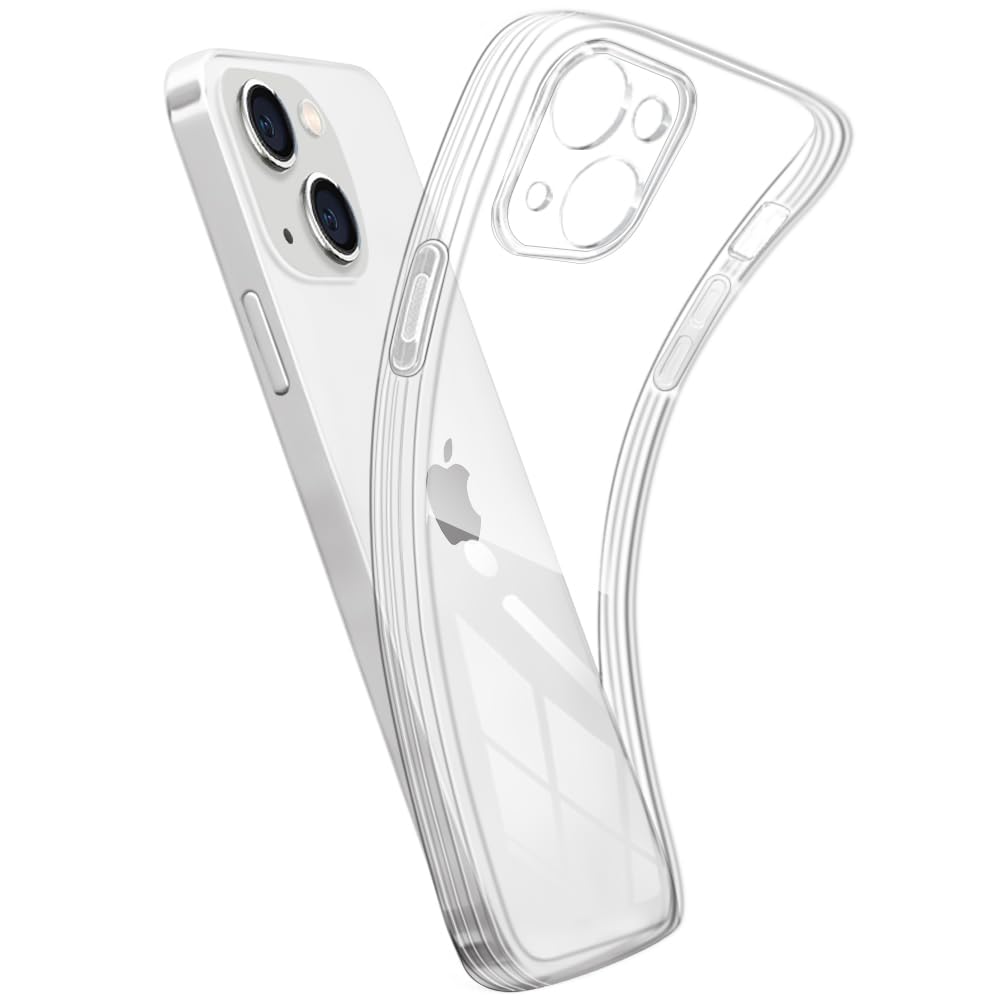 iPhone 14 ケース クリア アイフォン 14 カバー ソフト 耐衝撃 スマホケース ストラップホール付き 透明 柔軟