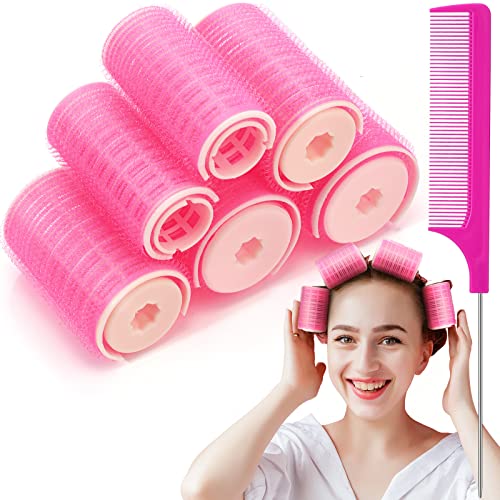 Waydress 6 Pcs Double Layer Bangs Hair Curlers Self Grip