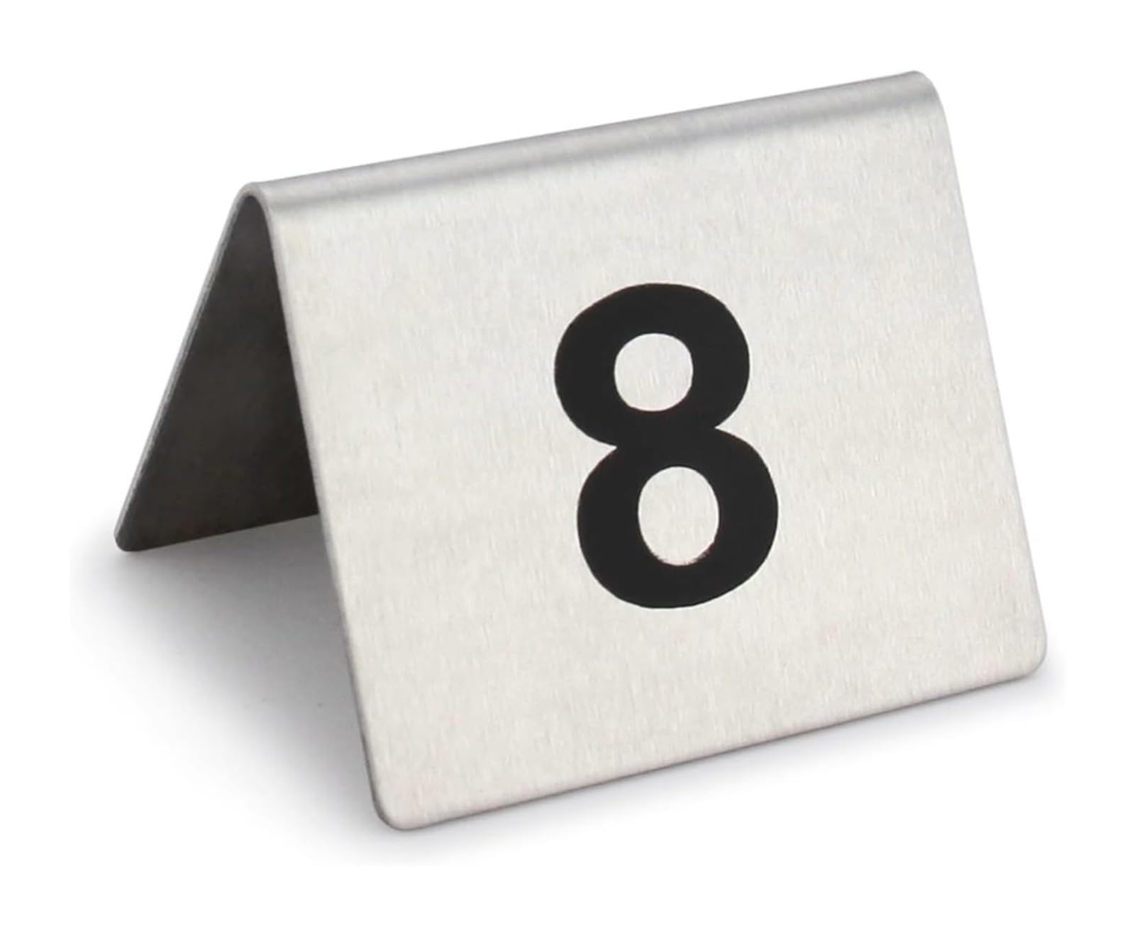 Tarjetas con números de mesa tipo tienda, Soportes de números mesa tienda campaña doble cara acero inoxidable, juegos múltiples for bodas(1-100)