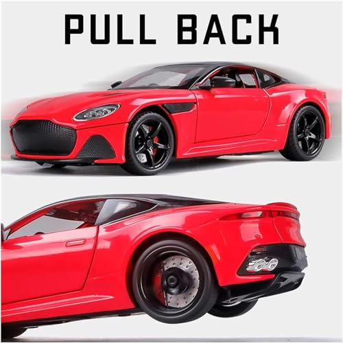 Image of 1:24 Scale Model Aston Martin Toy Car Metal Diecast Sound Light Pullback Toy Car for Kids