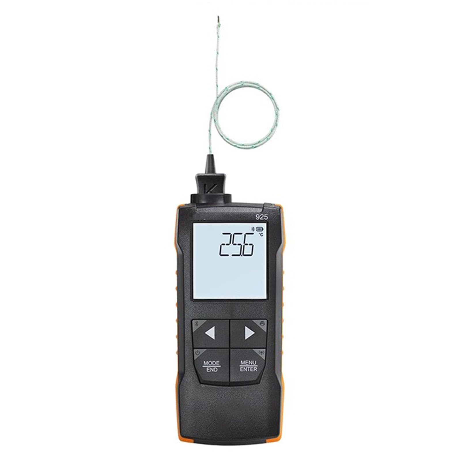 Termometr termoparowy, cyfrowy termometr typu K z sondą, zakres -50-+400℃, jednostka ℃/°F, wyświetlacz LCD, połączenie aplikacji, pomiar MAX/MIN/AVG - obsługa eksportu danych