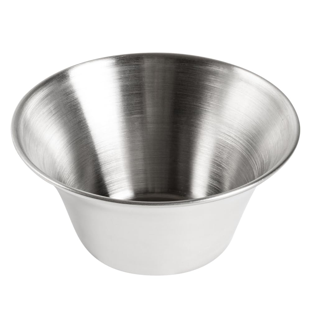 Kubek na przyprawy ze stali nierdzewnej, ramekin, kubek na sos - okrągły - 15 ml - pudełko 10 ct - akcesoria restauracyjne