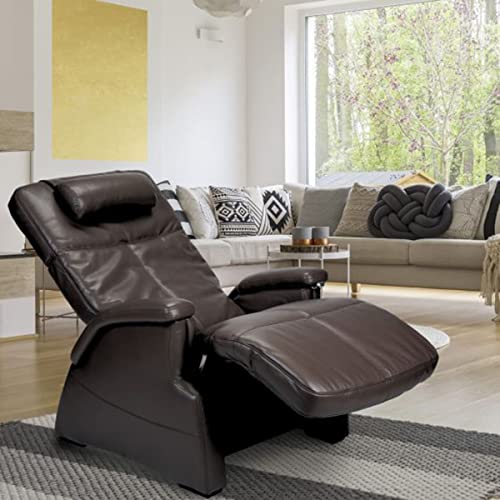 Sillón reclinable con vinilo espresso miniatura 2