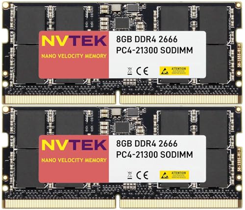 Image of 16GB (2X8GB) DDR4 2666MHz PC4-21300 SODIMM 2Rx8 1.2V CL19 260-PIN Non-ECC Laptop PC Computer Memory KIT