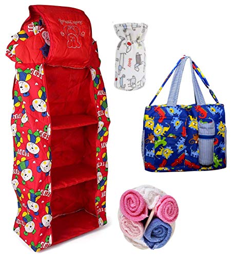 Image of New Born Baby Gift Set for 0-6 Month Baby (Clothes, Feeding, Bag and Toys) (9 Piece Set (Standard))