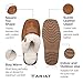 ARIAT Women's Jackie Square Toe Warm Soft Genuine Suede Leather Indoor Outdoor Slippers with Plush Collar, Chestnut, 9