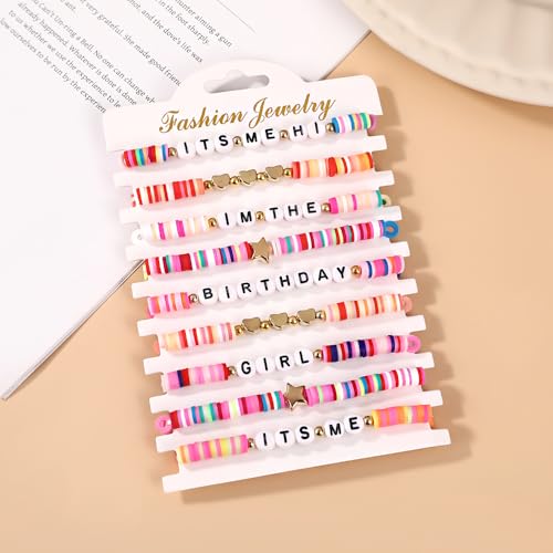QualityLife 9Pcs Music Lover Friendship Bracelet for Taylor Fans,Singer Birthday Gifts Merch Next Era Bracelets Fashion Jewelry Accessories Gifts for Swiftes2