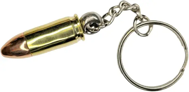Schlüsselanhänger mit 9mm Patrone - Patrone Schlüsselanhänger