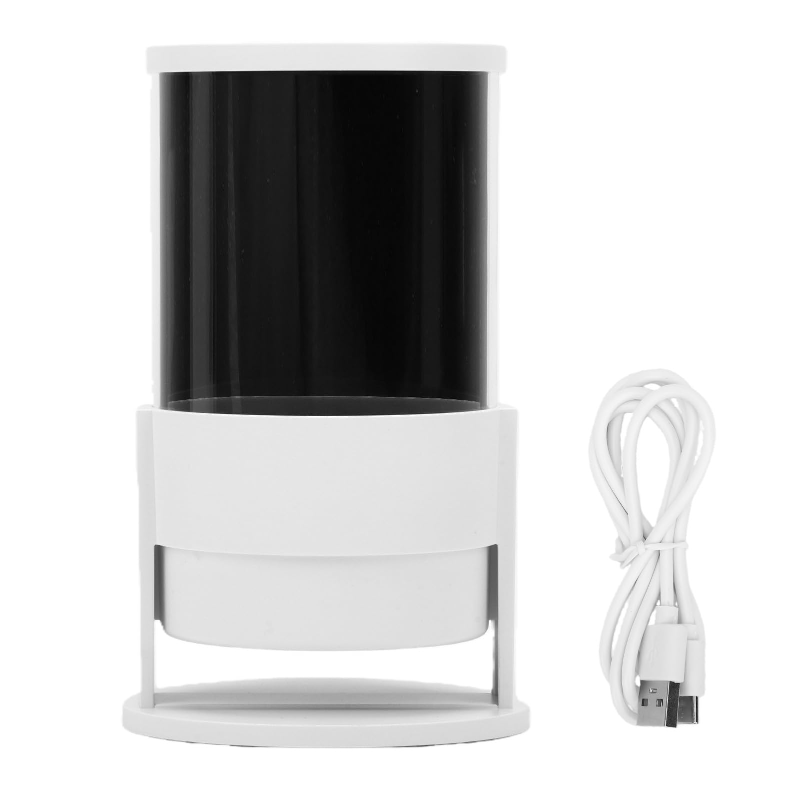 Jiawu Proiettore Olografico, Grafica Stereo HD 1080P Proiettore Olografico Ventola Ologramma 3D con Altoparlante Bluetooth per Feste di Eventi Pubblicitari