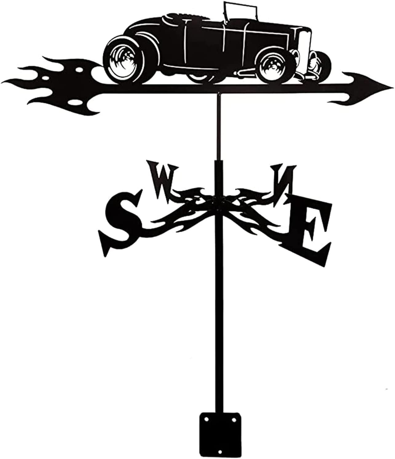 Weather Vane Stainless Steel Weathervane for Garden Retro Sailboats Warships Pirate Ships Weathercock Creative Garden Stake