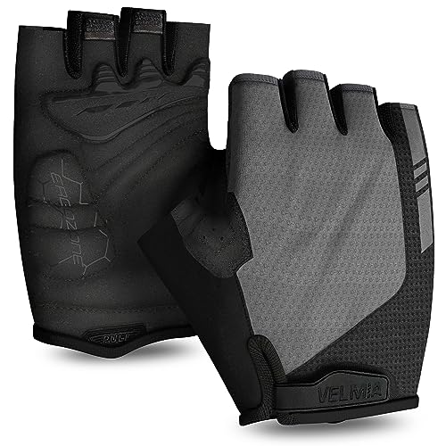 VELMIA Fahrrad Handschuhe Sommer I Mit Ausziehhilfe, Grip Print und...