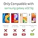 Coiwxmoi Handyband Handyhülle für Samsung Galaxy a32 5g Hülle mit Band 6,5,Transparent Case mit Kette Abnehmbar zum Umhängen Kordel Schutzhülle,Weich Silikon Stoßfest Cover,Schwarz