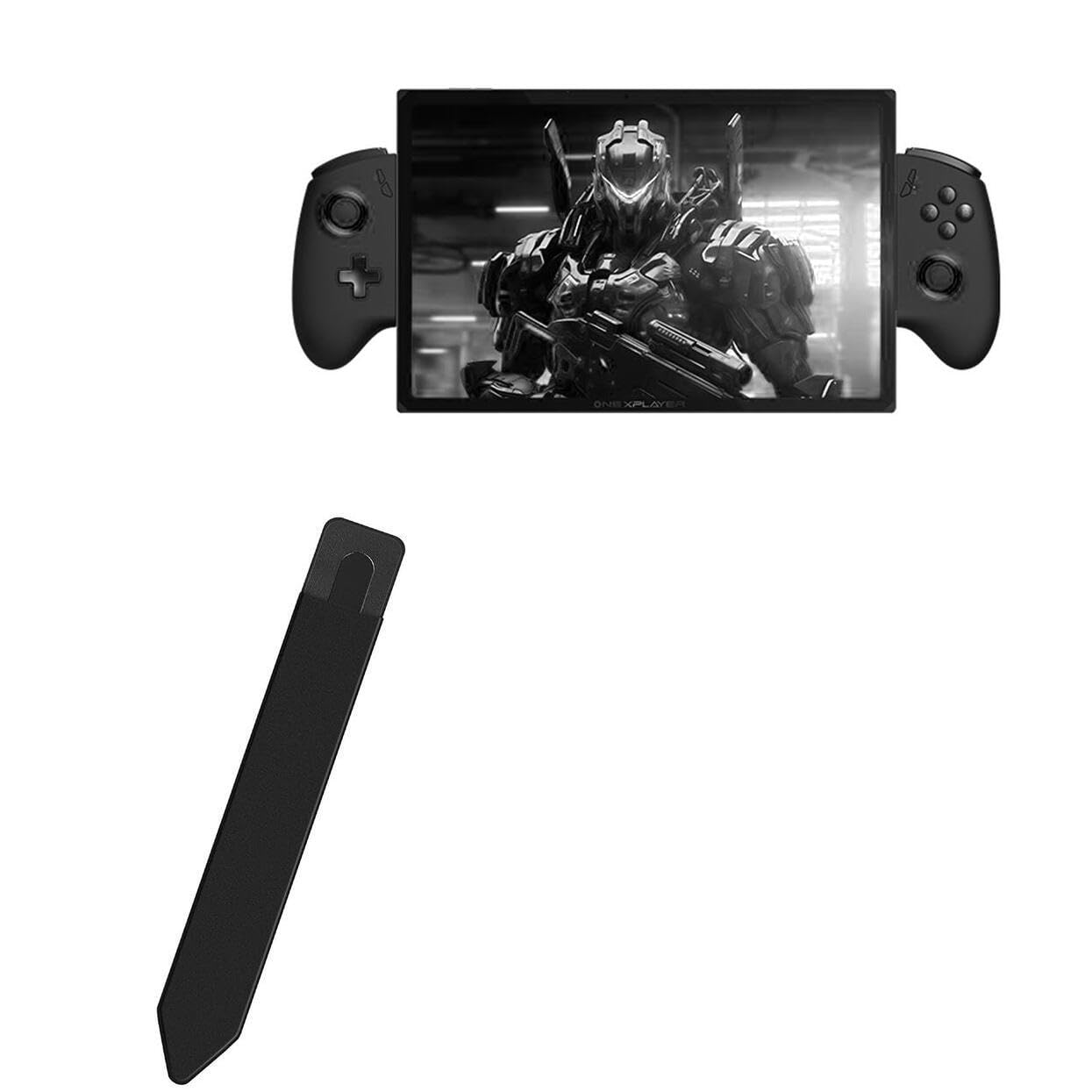 BoxWave Stylus Pouch Compatible with OneXPlayer X1 (10.95 in) - Stylus PortaPouch, Stylus Holder Carrier Portable Self-Adhesive - Jet Black