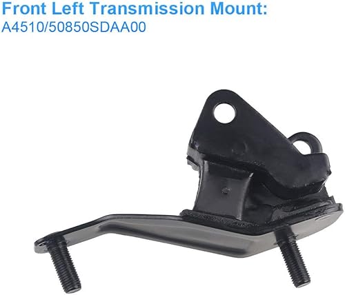 Miniatura 6 de JDMON Compatible con 6 piezas de montaje de motor de motor Honda Accord 2.4L 2003-2007 transmisión automática compatible con A4509 A4510 A4516 A4517