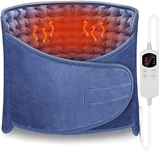 Heat Pad, Arlierss Heat Pads for Back Pain Relief, Heating Pad with Auto Shut-Off and 6 Heat Level Settings, 4 Timer Modes, Electric Fast Heat Pad 47"X12", Machine Washable