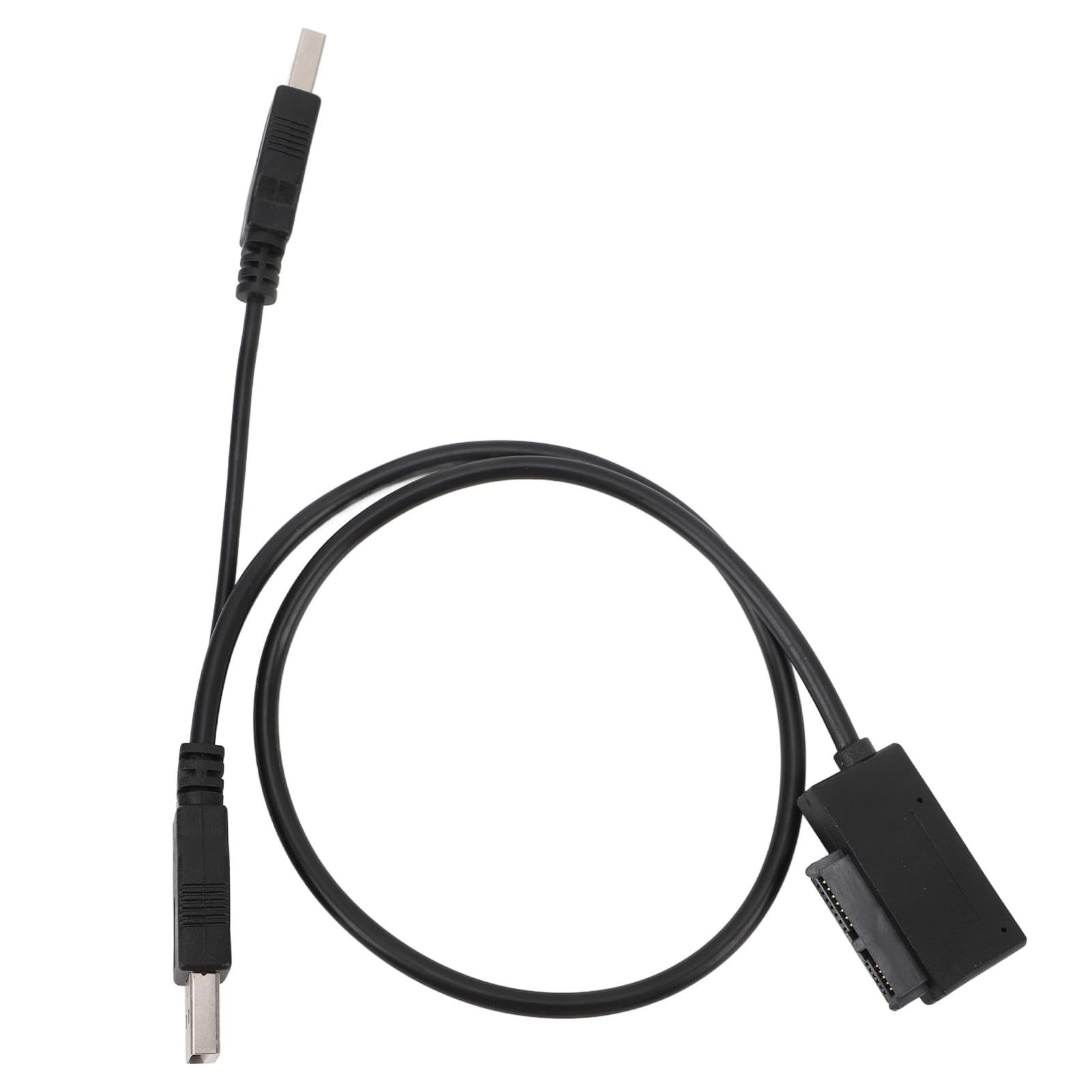 Kabel USB 2.0 na SATA, 13-pinowy Kabel Adaptera Slimline SATA, USB na 7+6 z obsługą Funkcji Hot Swap Plug and Play do Napędu CD DVD ROM w Laptopie