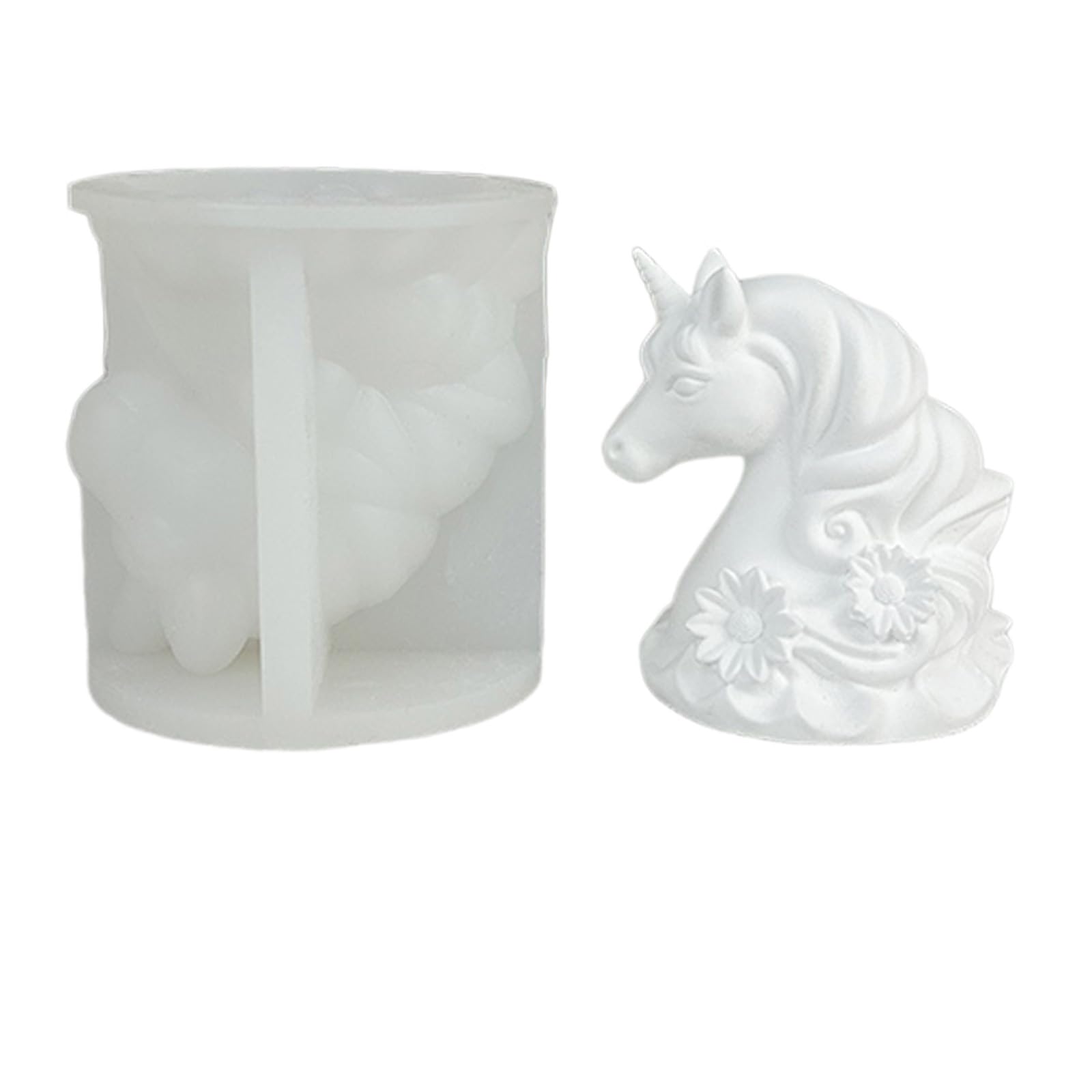 EXQIOUR Horse Statue Silicone Molds Food Grade Silicone for Resin Casting Soap Making Gypsum Ornament Soap Making Elastomer Cast