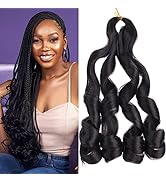 Unionbeauty 8 Packs French Curly Braiding Hair 22 Inch Pre Stretched Braiding Hair EZ Braids Croc...