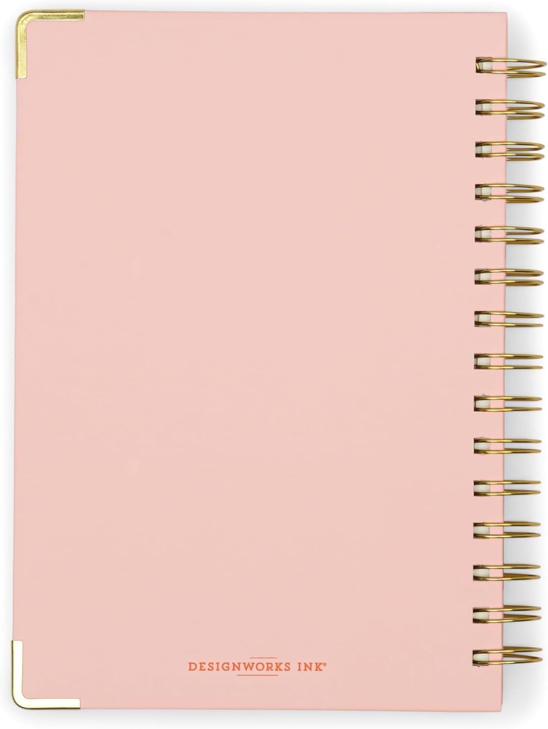 DesignWorks Ink Perpetual Undated Daily Planner – 8.5" x 6.5" Cute Spiral Planner Notebook with Gratitude & Goal Tracking and Pocket – 73 Pages – Plans