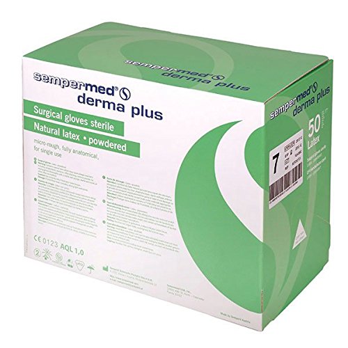 Sempermed 07085 Derma Plus Op-Handschuhe, Extra Groß-8.5 (50-er Pack)