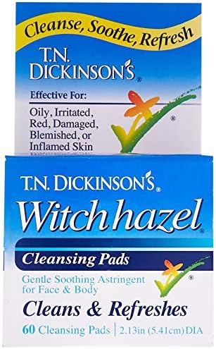 T.N. Dickinsons Hazelets Witch Hazel Pads - 60 Ea