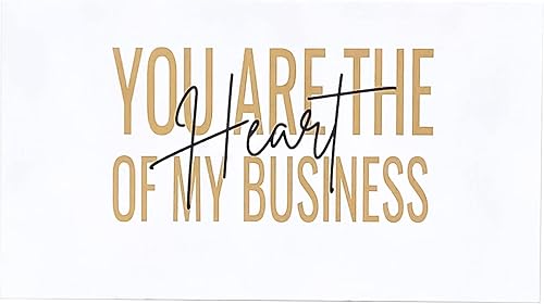Miniatura 9 de RXBC2011 Tarjetas de agradecimiento You are the Heart of my Business Pack Insert para negocios en línea Paquete de 100 (100 tarjetas blancas)