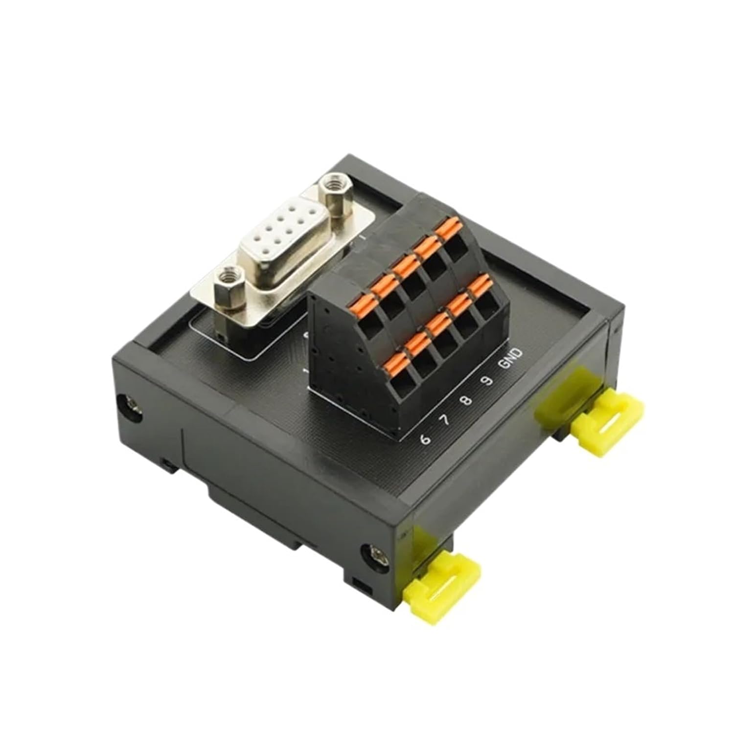 Shrapnel Type DB9 Male and Female Relay Terminal Block Terminal Block Adapter Plate Splitter Rail Mounted Module D-SUB(SM-DB9F-B5T)