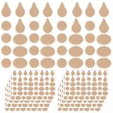 Classicseali 400 fundas para piercings de oreja para deportes, parches de soporte impermeables para aretes, calcomanías de 3 formas para aretes pesados, para soportar broches de aretes pesados, color