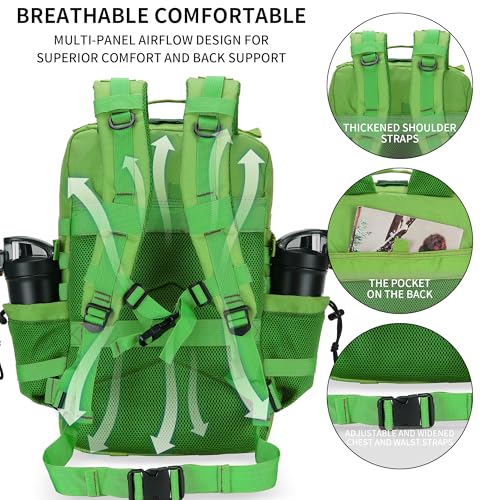 Image of Military Tactical Backpack 45L /25L 3 Day Assault Pack Molle Daypack Hiking Backpack for Men and Women