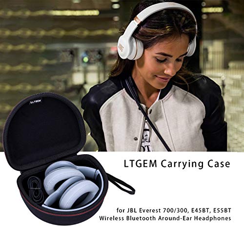 Image of LTGEM Case for JBL E55BT, E45BT, Everest 700 /300 Wireless Bluetooth Around-Ear Headphones - Black