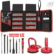 STREBITO Precision Screwdriver Set 142-Piece + 2-Piece Suction Cups Bundle, LCD Screen Remover for Computer, iPhone, Laptop, Cell Phone, Macbook, PS4/5, Tablet Electronics Repair
