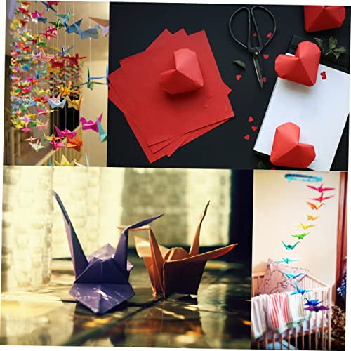 SEWACC 50 Folhas De Papel Colorido Para Kit De Artes E Ofícios Papel Origami Para Papel Dobrável Art