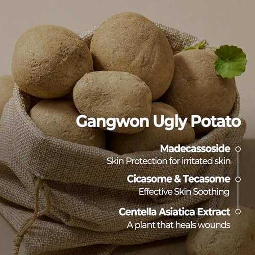 Image of SKINFOOD Potato Madecassoside Daily Sheet Mask, Korean 5-Minute Quick Skincare Hack, Soothing & Skin Barrier Face Mask for Damaged Skin, Bulk Pack (30EA)