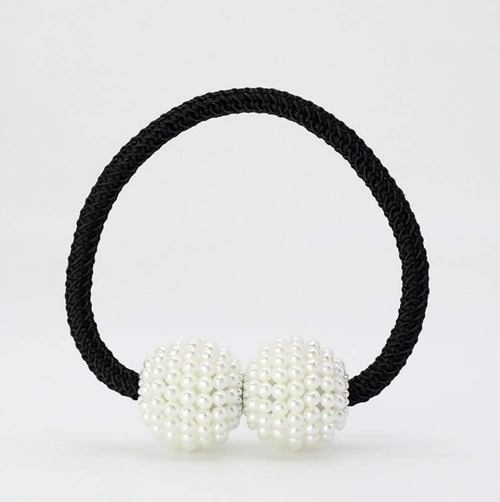Curtain Magnetic Tiebacks Clips Pearl Ball Holdbacks Suitable for Living Room Piano Room Decoration Accessory Curtain Buckle C 40cm/16inch (Color : D Size : 40cm/16inch) (B 40cm/16inch)