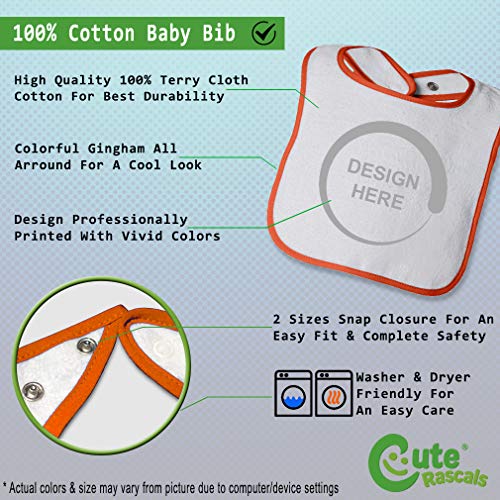 Toddler & Baby Bibs Burp Cloths Heart Love Heart Love South Africa Cotton Baby Items for Baby Girl & Boy White Orange Design Only2