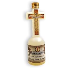 LION OF JUDAH MARKET Spiritual Blessing Anointing Oil 125 ml in Cross Bottle Made in Jerusalem