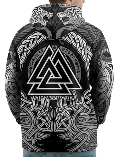 Image of PAGYMO Graphic Hoodies for Men Funny Novelty Pullover Hooded Sweatshirt
