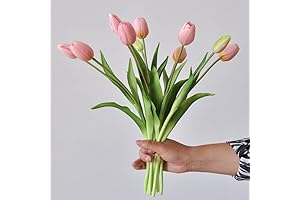Aoivrb 10PCS Artificial Real Touch Tulips