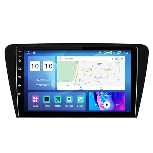 Android 15 Autoradio Radio 9 Zoll Multimedia Autoradio Mit Navi Für Skoda Octavia 3 2013-2018 Auto Zubehör Einfügen Und Verwenden Autoradio Mit Bluetooth Freisprecheinrichtun HM601 4 Core WiFi 1+16GB