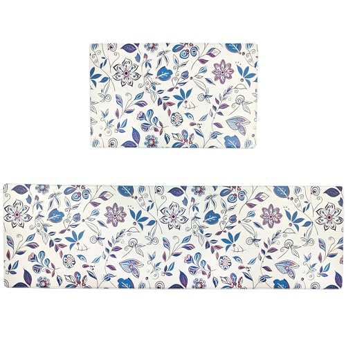 Generic ANDOKE Colorful Kitchen Floor Mats 2-piece Set, 17